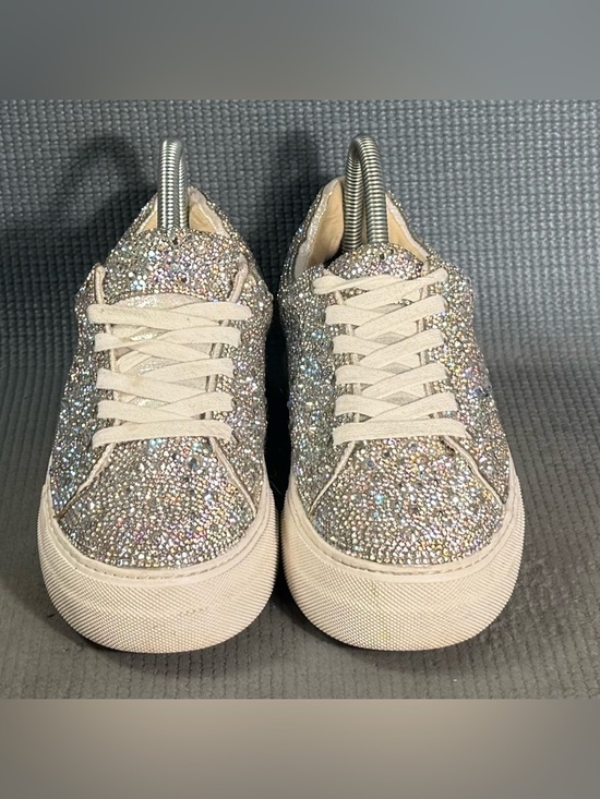 Betsey Johnson Sidny Rhinestone Platform Sneakers Women’s Size 7 - Picture 3 of 10